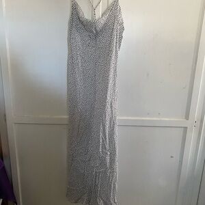 Zara Monochrome Spotted Maxi Dress